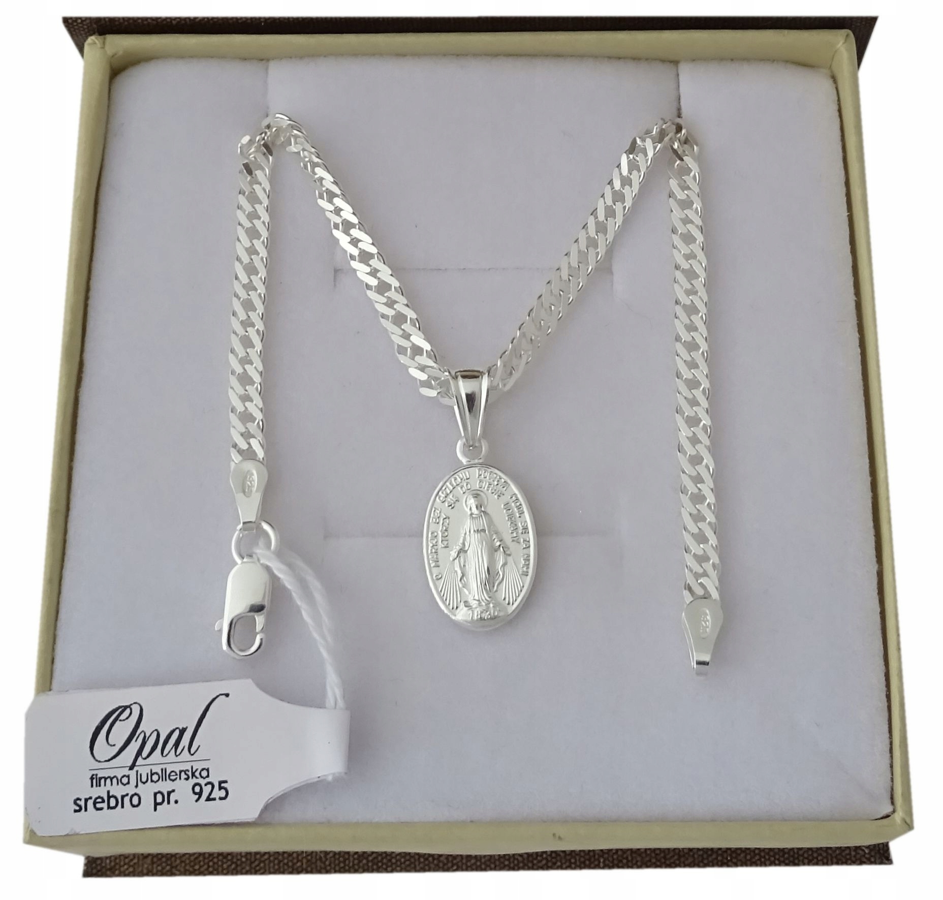 Strieborný reťazec 45 cm Medal + Gravírovanie