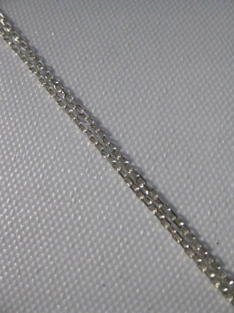 Diamond Ankier striebornej reťazca (50 cm).