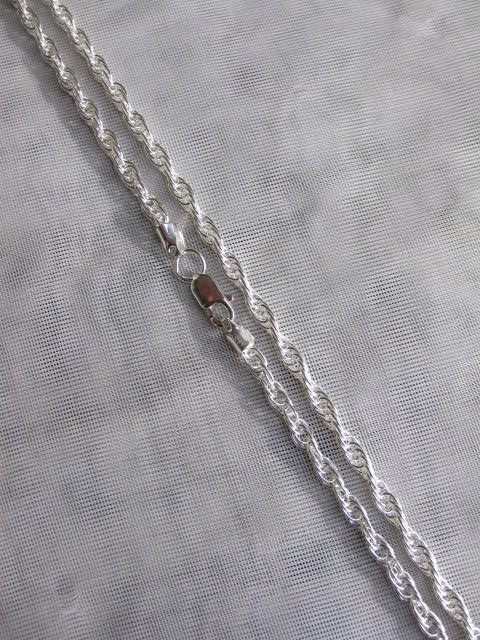 Strieborný reťazec - Triple Ankier (50 cm).