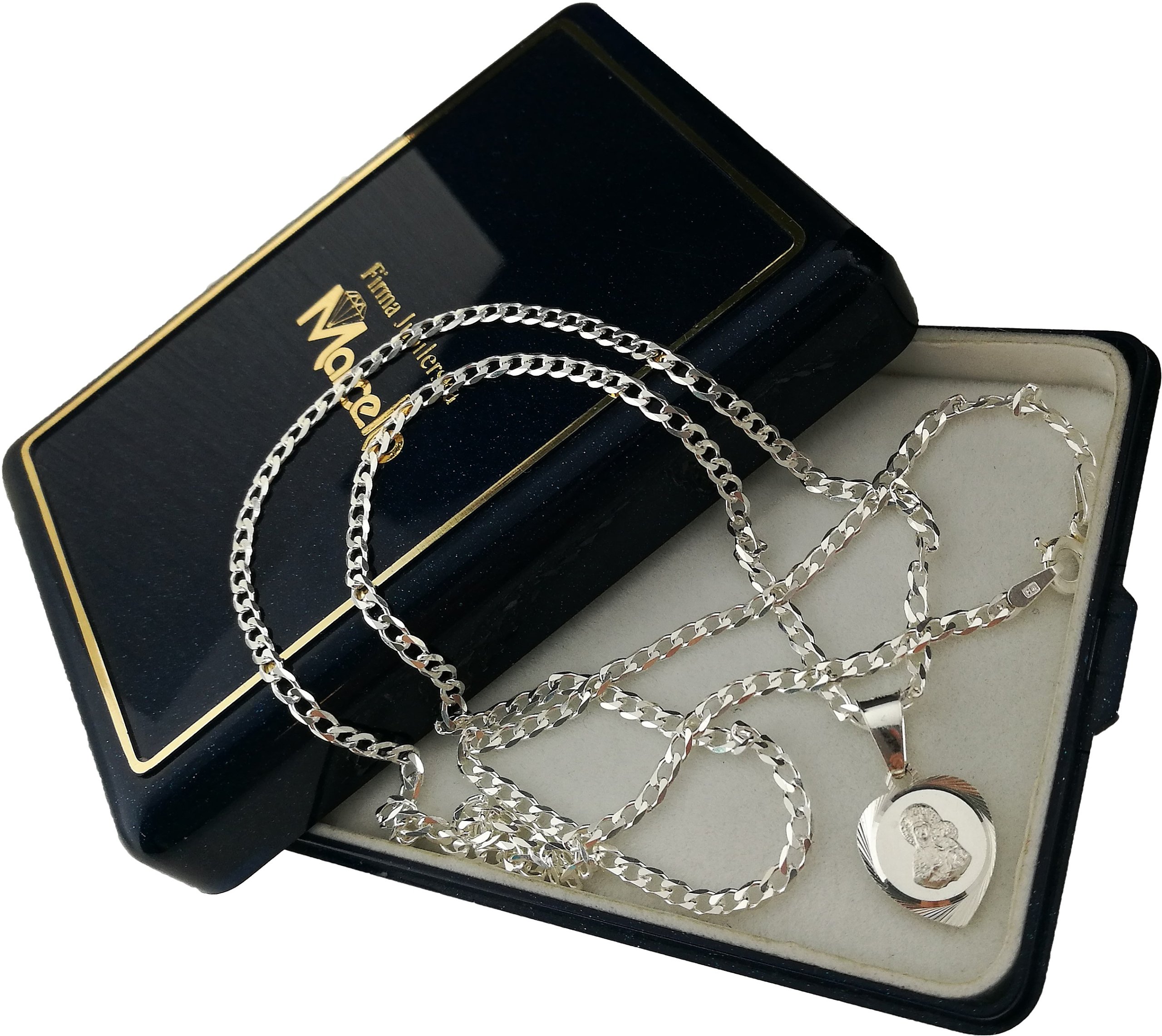 Strieborná retiazka + medailová matka God Silver 925