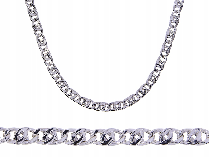 Strieborný reťazec mužov Tigra Silver 925 LGSL10A
