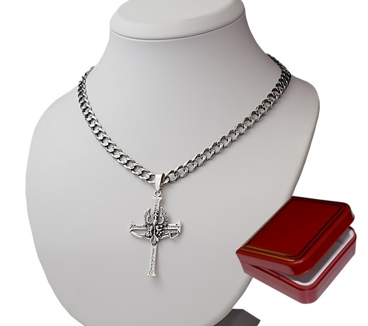 Strieborná reťaz Armatka + Cross Oksy - 50 %