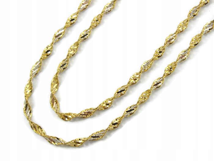 Singapur Rodiumly Gold Chain 50 cm PR.585