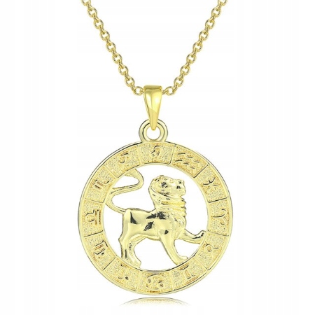 Lew znamenie náhrdelníka Zodiak Medalone