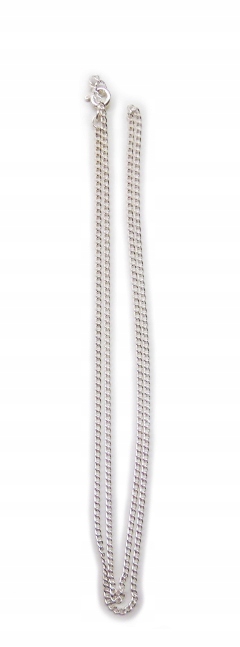 Strieborný reťazec 55 cm plochý ... - 08677