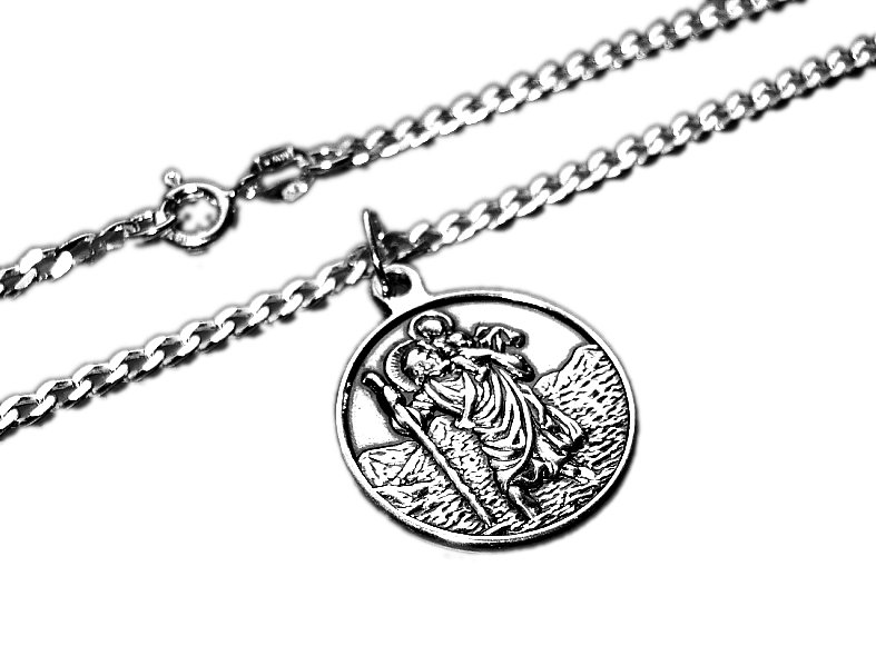 Reťaz 60 cm + medaila St. Krzysztof Silver 925