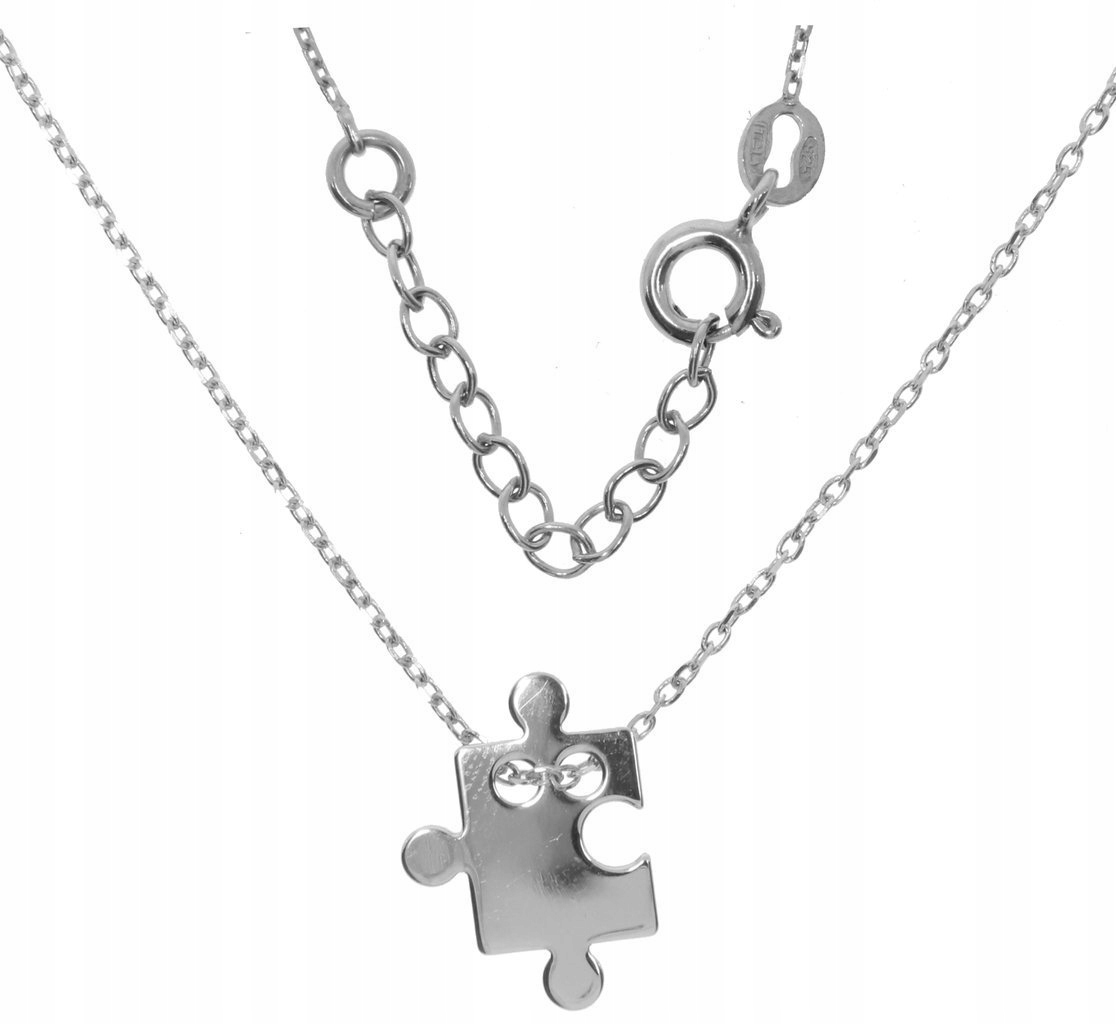 Reťaz celebrít STRIEBORNÁ - PUZEL PUZZEL HLADKÝ