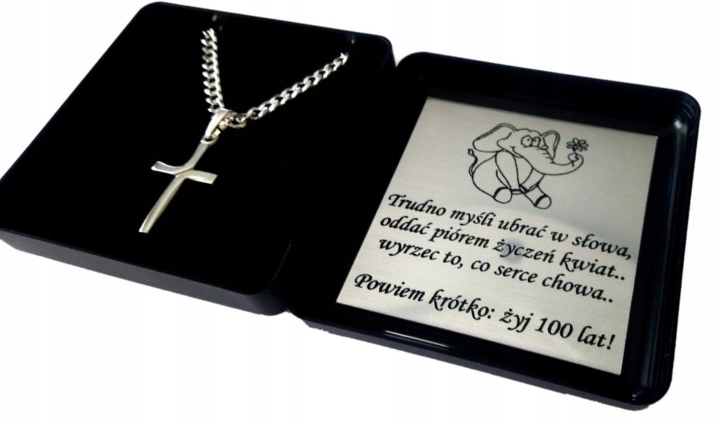 Reťazec Tan 60 + krížové gravírovanie striebro 925