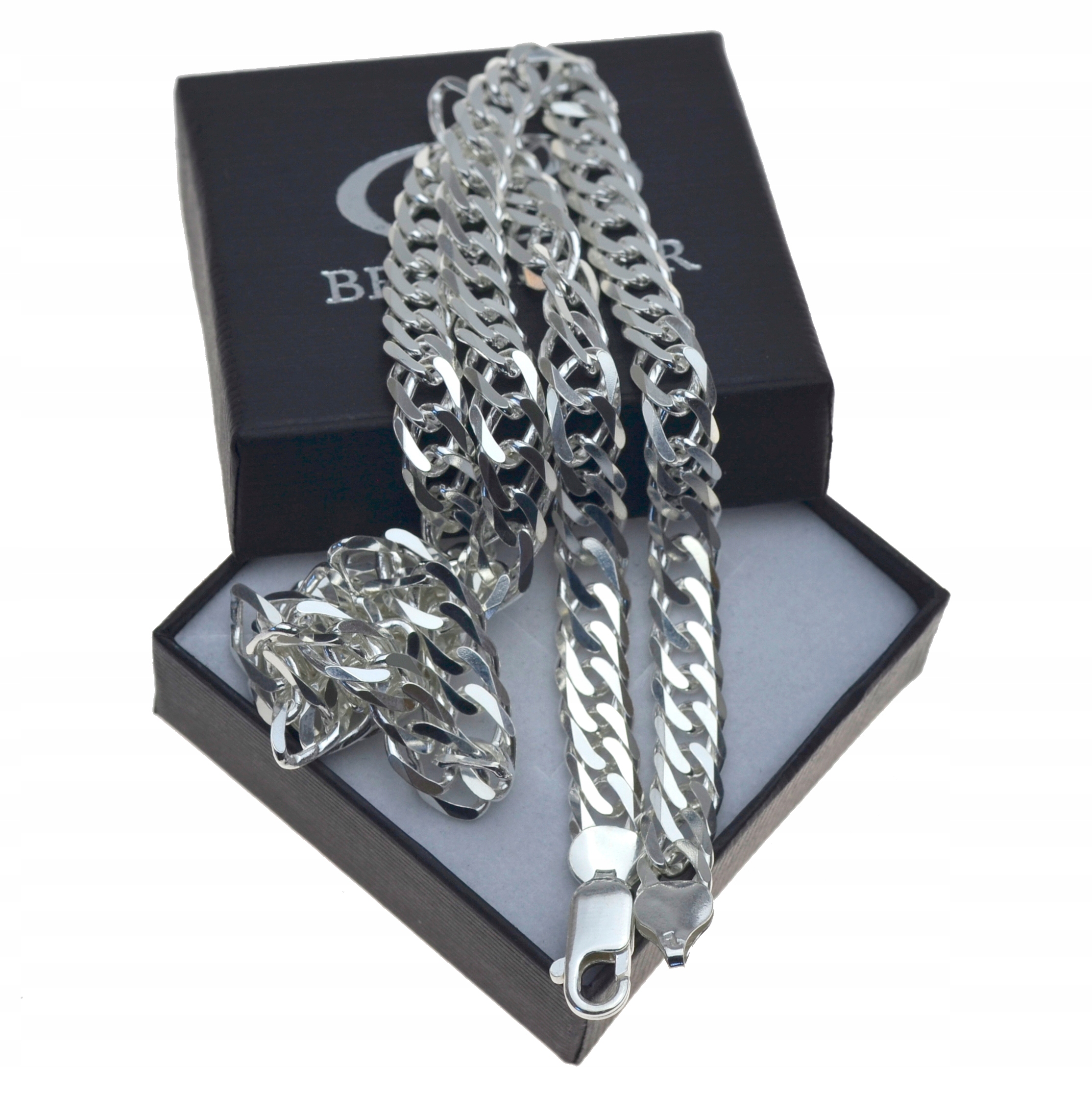 Strieborný reťazec Rombo 55 cm 8 mm Silver Trial 925