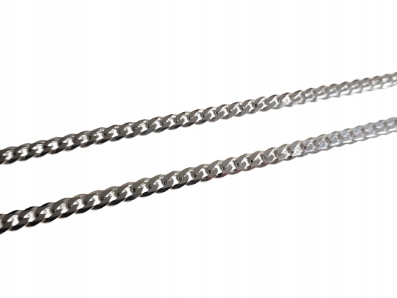Strieborná strieborná reťazec 925 cesto 50 cm