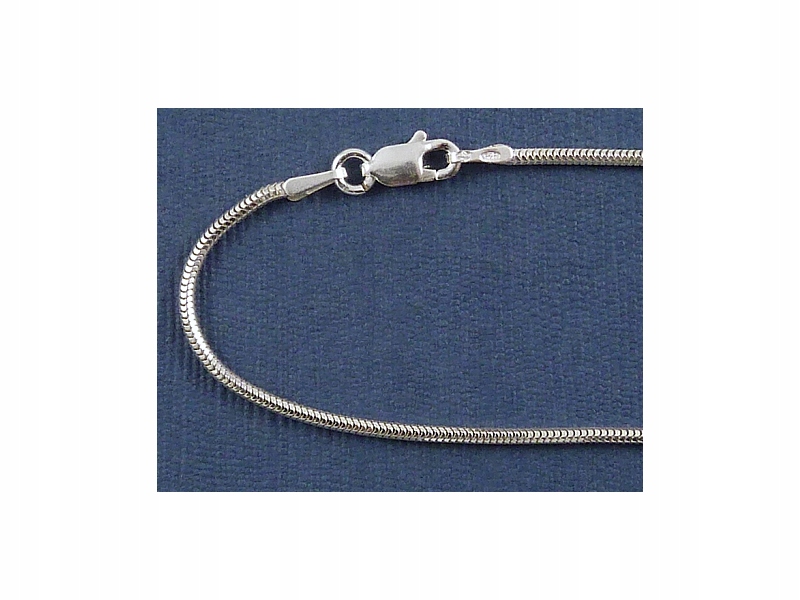Reťazec - hadicový chvost 1,4 - 55 cm - striebro 925