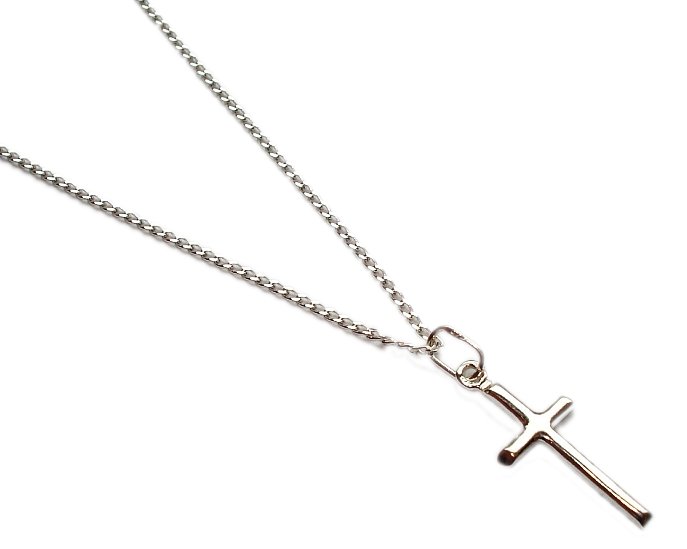 Pancierová retiazka 45 cm + krížik 2,5 g SILVER 925