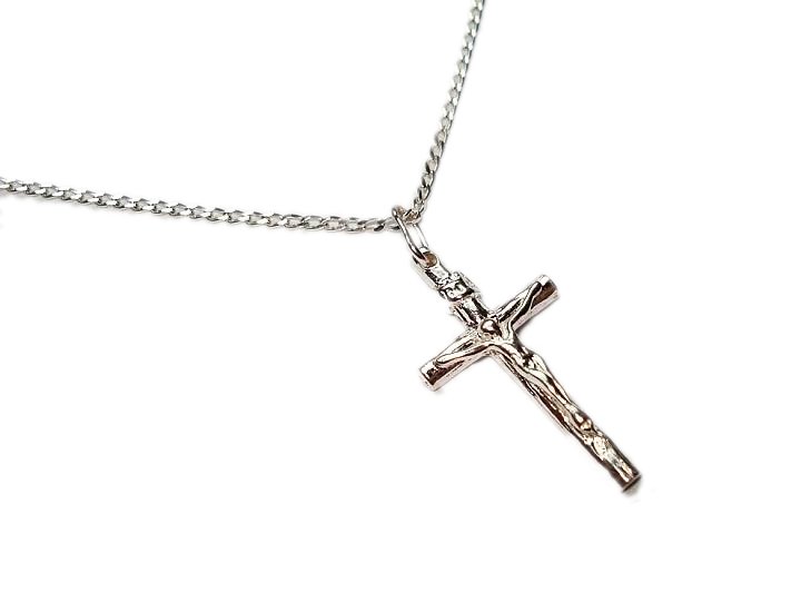 Pancierová retiazka 45 cm + krížik 3,0 g SILVER 925