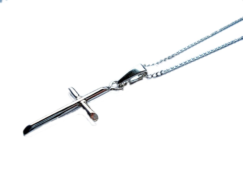Pancierová retiazka 45 cm + krížik 3,4 g SILVER 925