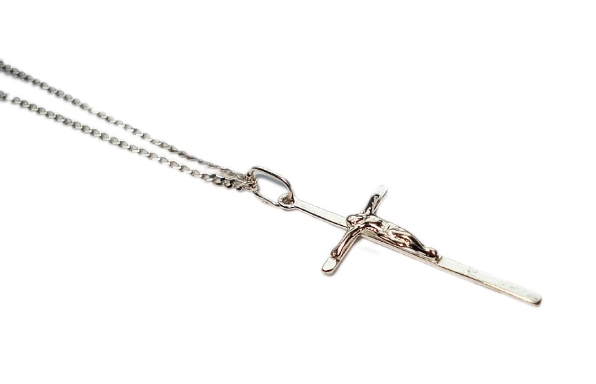 Reťazová nádrž 60 cm + kríž 2,9 g striebro 925