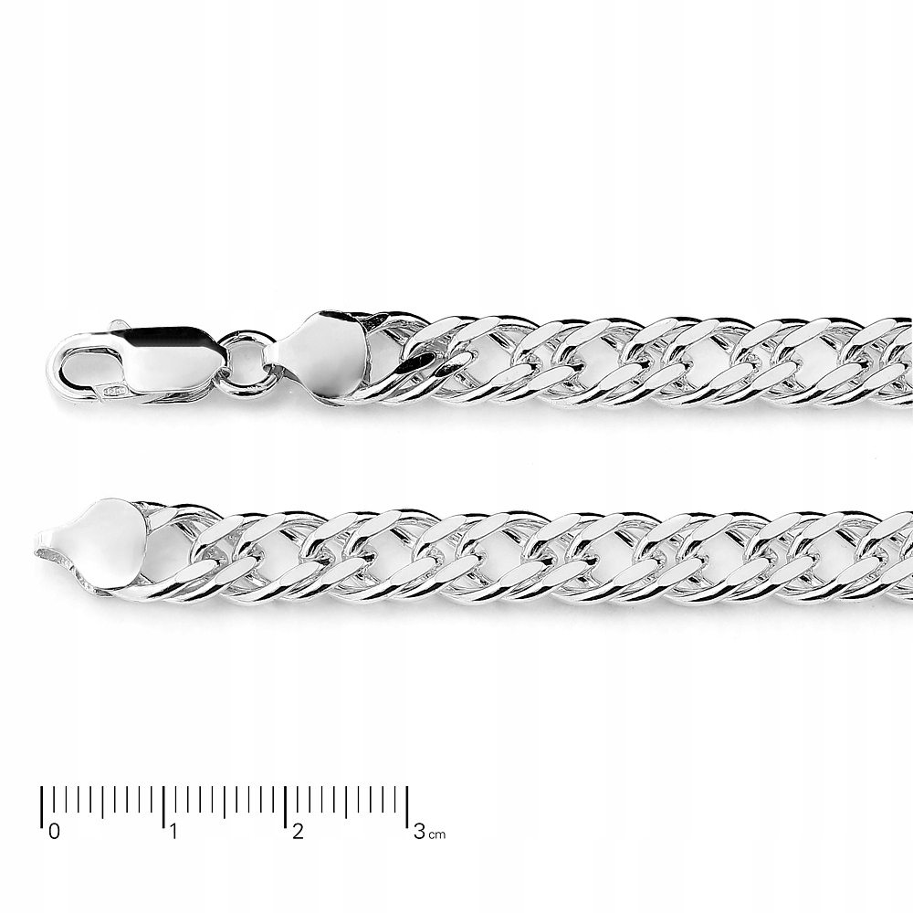 Strieborný reťazec AG 925 ROMB 7,8 mm, 31,1 g 50 cm
