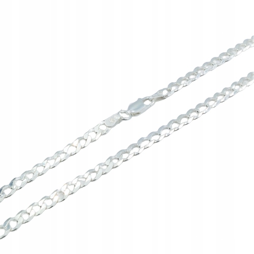 Náplasti striebornej reťazca 50 cm 925