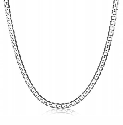 Strieborný reťazec PR 925 cesto 55 cm 6,5 mm