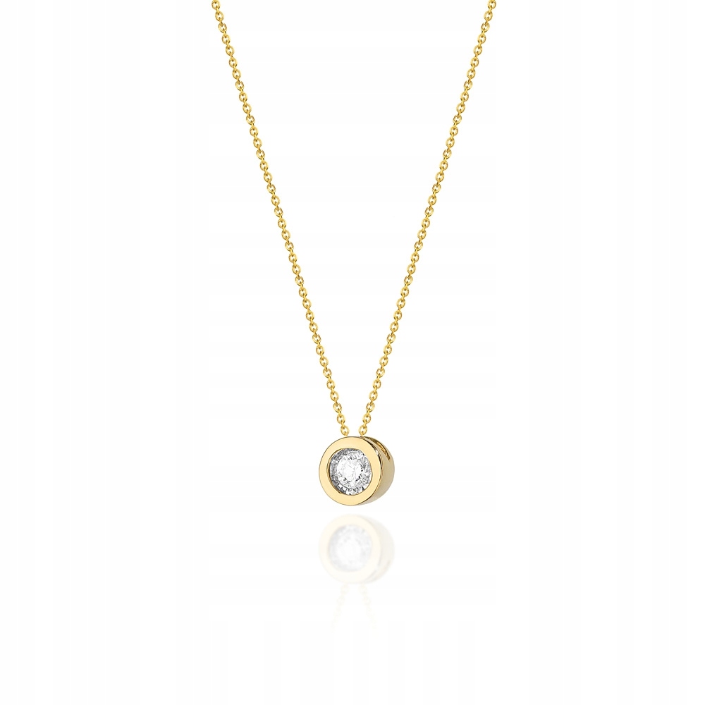 Zlatý reťazec 585 s diamantom 0,08Ct C-16