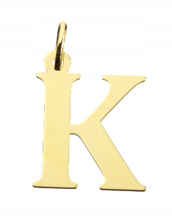 List „K“ Zlatý prívesok 585 Veľký 2 cm