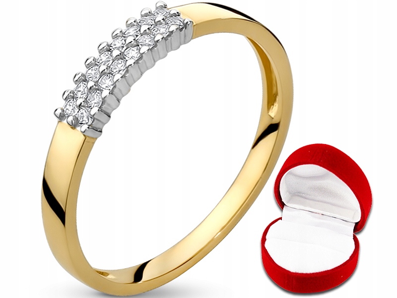 Marand Gold Ring so zirkónmi Pr. 333 R23