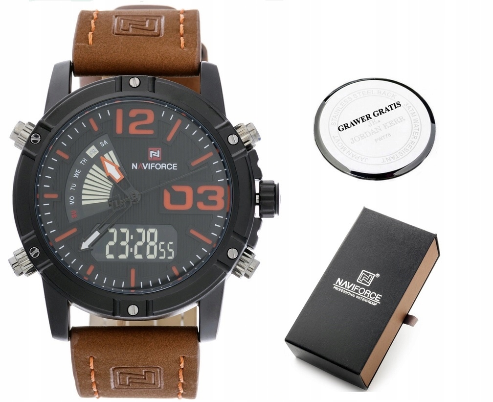 Pánské hodinky - Naviforce Men's Watch NF9095-B0LBN Branson viedol