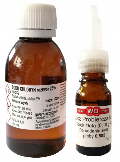 MMS PURE chlorečnan sodný + ZLATÝ CHLORID 0,18 g Au