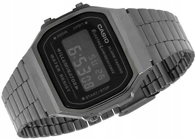Unisex hodinky - Módne grafické hodinky Casio Vintage A168WEGG-1BEF!