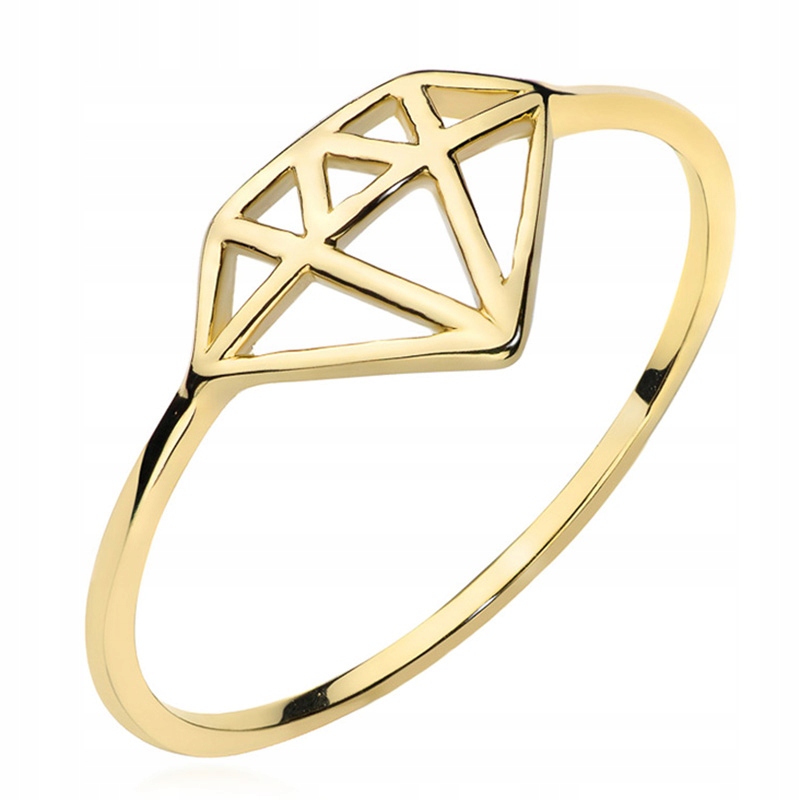 Módny zlatý prsteň 585 Celebrity Diamond R20