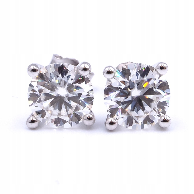 Náušnice Moissanitpl 2x1,0Ct Perfect Diamond!