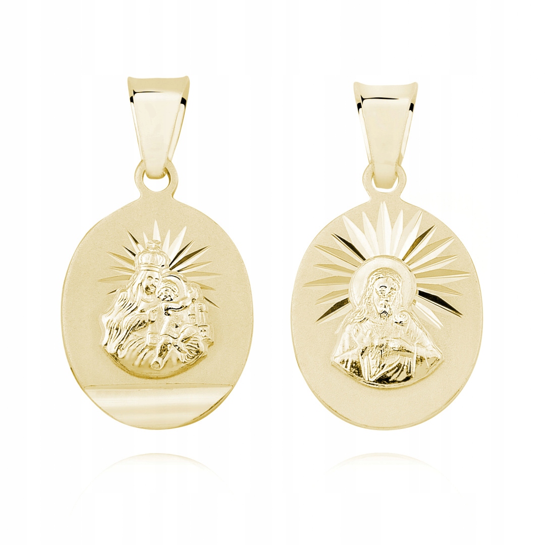 Medaila Matka Boha Scapular Scapular Silver