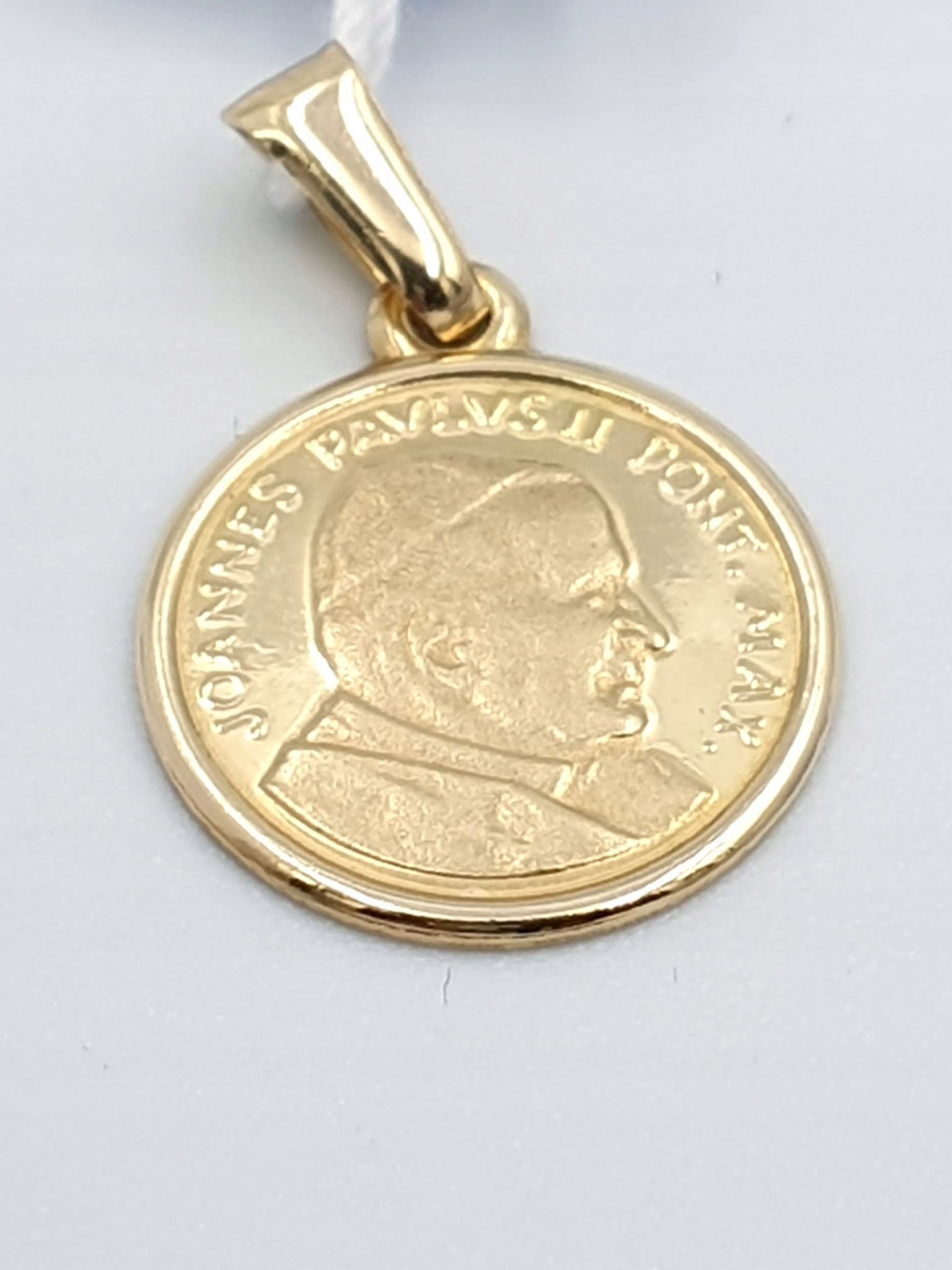 Zlatý medailón Pápež krásne lacné 1,330gr 14k