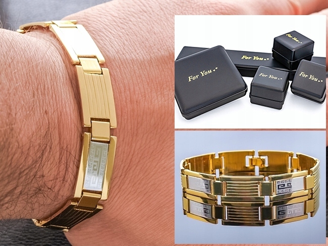 Pánsky náramok, zlato 14k! Kvalita!