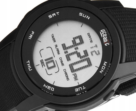 Pánské hodinky - Mužské športové hodinky Oceanic WR100M VEĽKÉ LCD