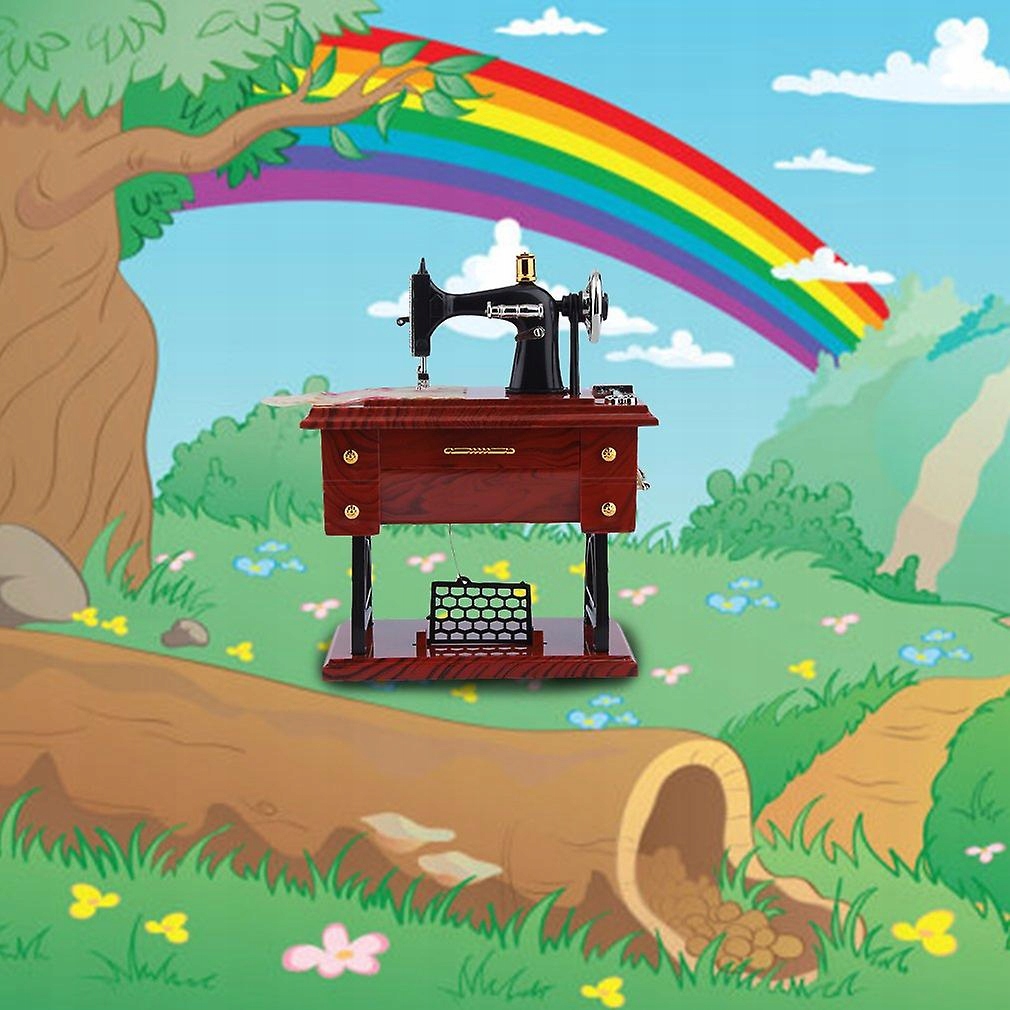 Mini starožitný vzhľad šijací stroj Mechanická hudba