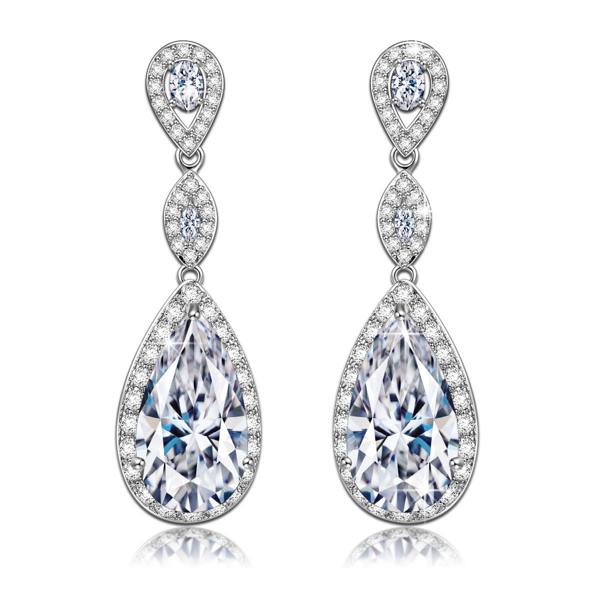 NASSARIUS NÁUŠNICE BRILLIANT GOLD CRYSTAL ZIRCONIA