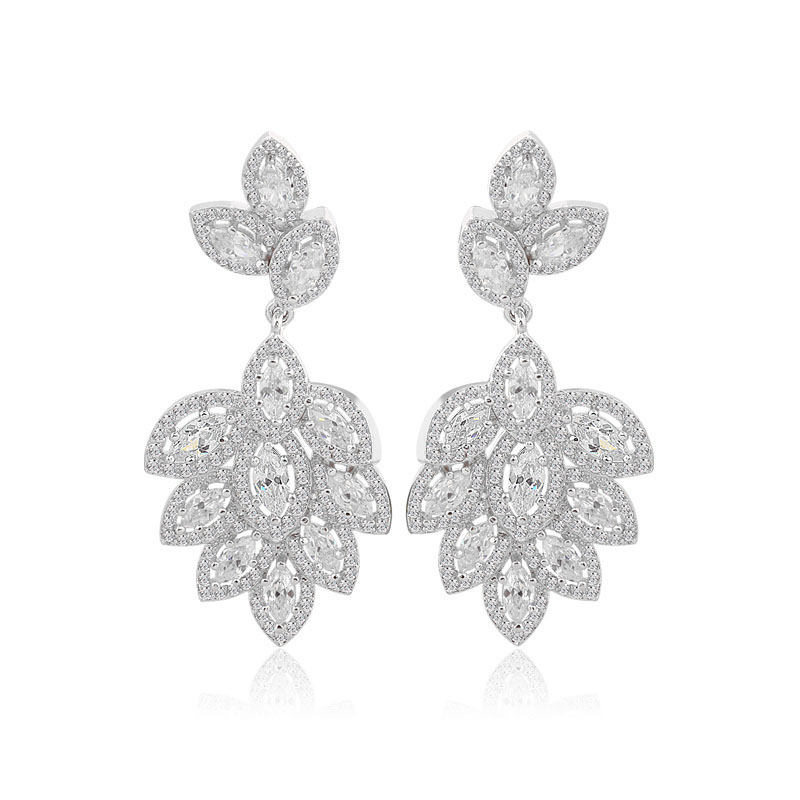 NASSARIUS ODCHÁDZA NÁUŠNICE ZIRCONIA SWAROVSKI SVADBA