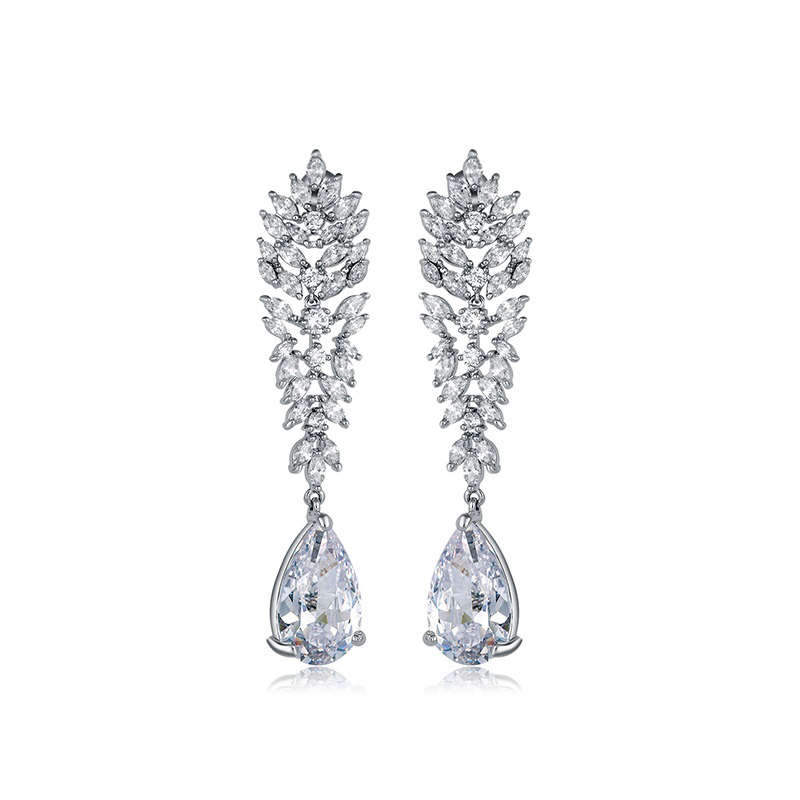 NASSARIUS ZLATÉ NÁUŠNICE SVADBA SWAROVSKI ZIRCONIA!