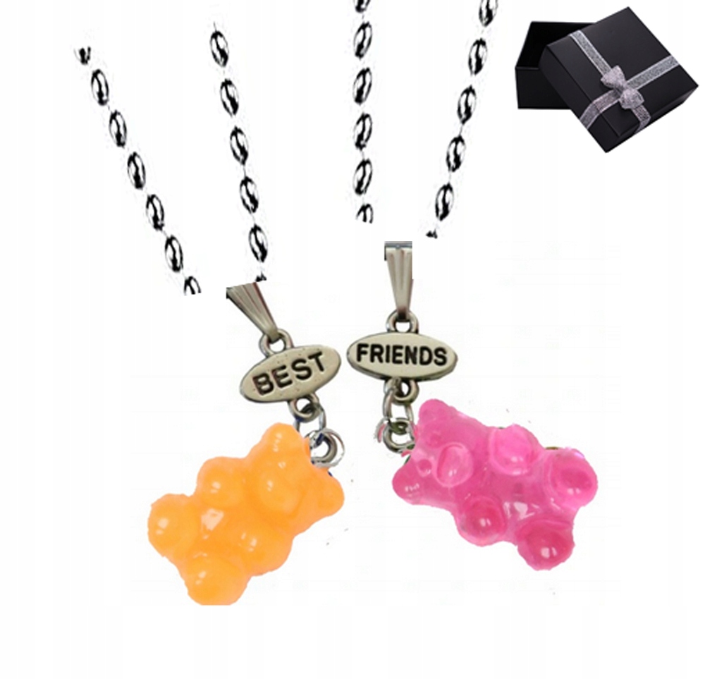NAJLEPŠÍ PRIATELIA MEDVEĎ NÁHRDELNÍK 2 PLESNÍCI PRIATELIA