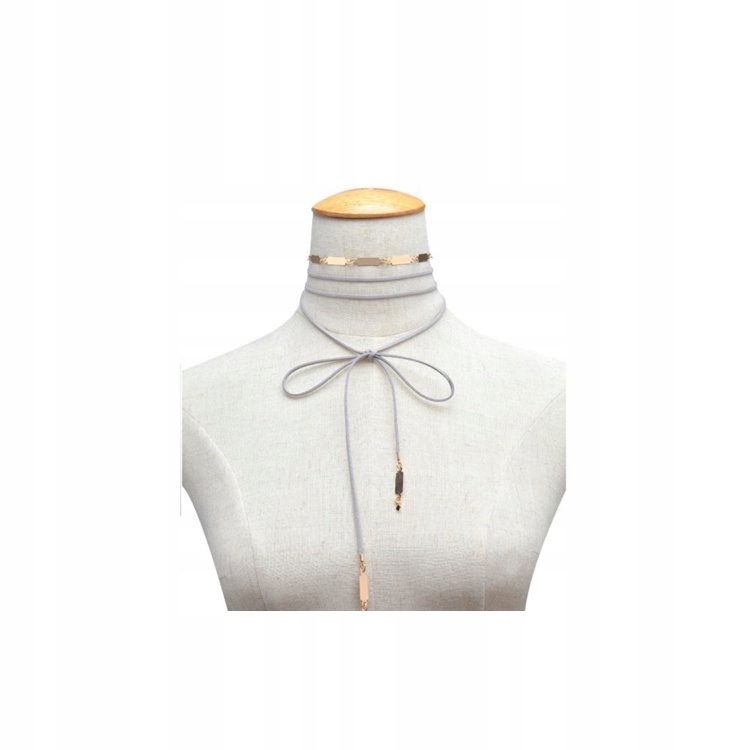 OPALIZUJTE CHOKER NÁHRDELNÍK - ŠEDÝ N493SZ