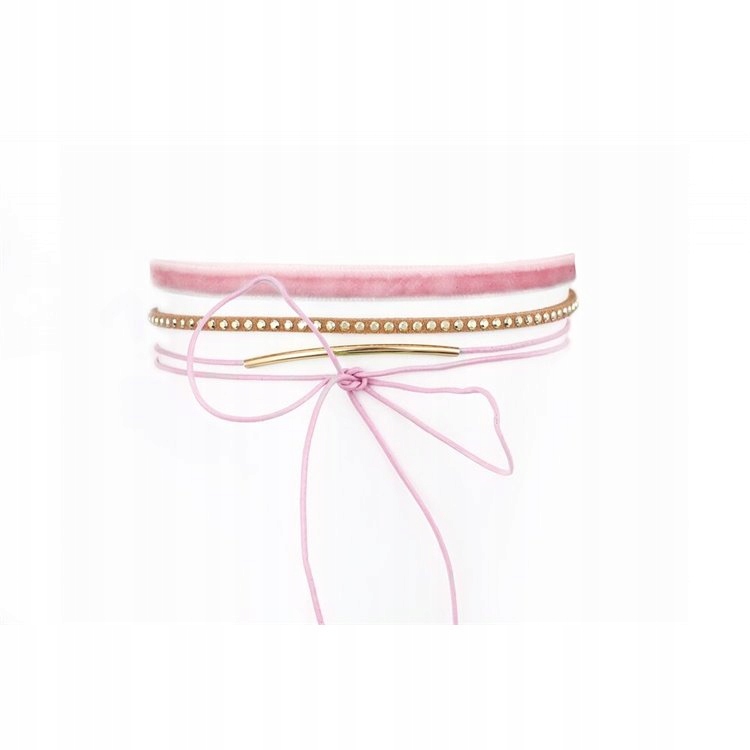 NÁHRDELNÍK CHOKER PASTEL - RUŽOVÁ N524R