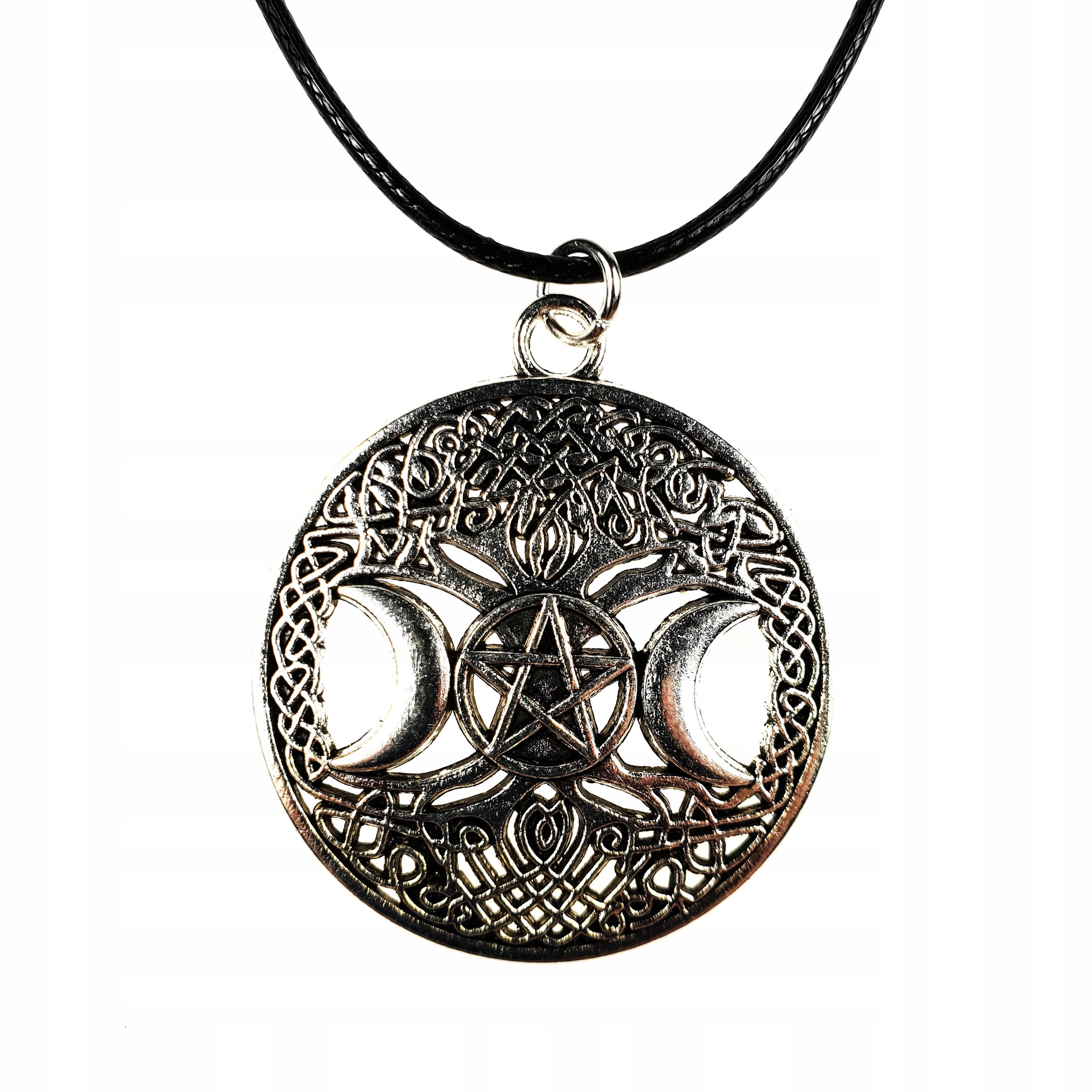 Triple Moon náhrdelník pentagram strom života