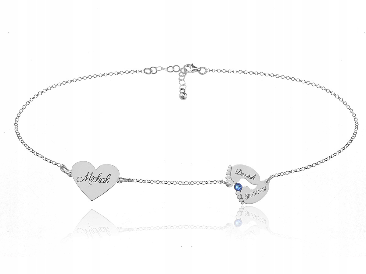 Srdce náhrdelníka z KR Swarovski gravírovanie