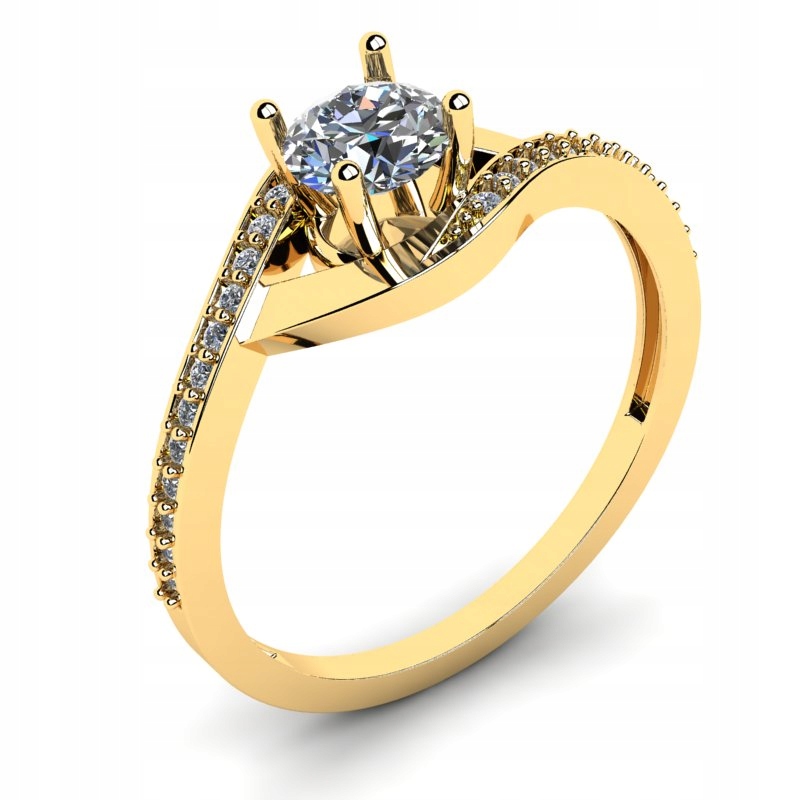 JEDINEČNÝ ZLATÝ PRSTEN S 0,62CT BRILLIANTS