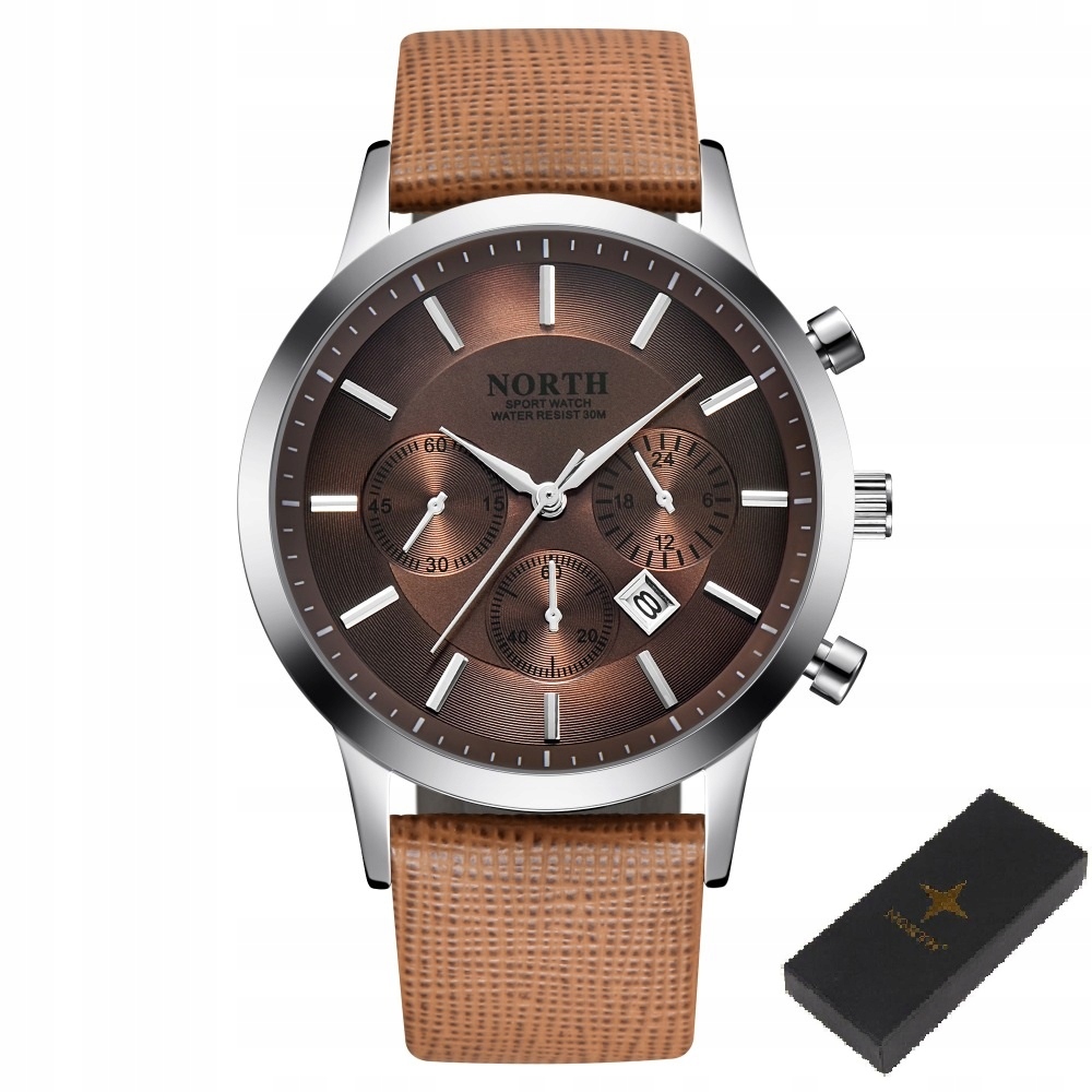 Pánské hodinky - Elegantné hodinky North Men's Watch 3 Farby + box
