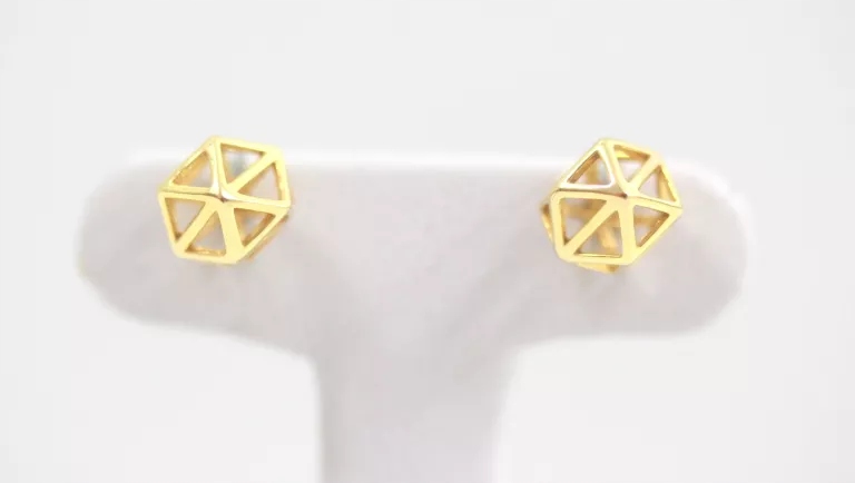 NOVÉ ZLATÉ NÁUŠNICE 333 GEOMETRICKÉ 0,92GR