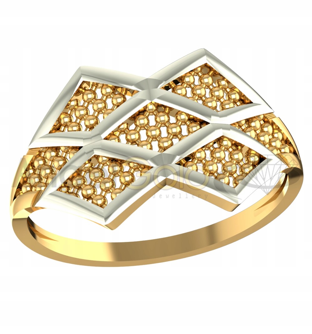 MODERNÝ ZÁSUVNÝ RING GOLD PR. 333