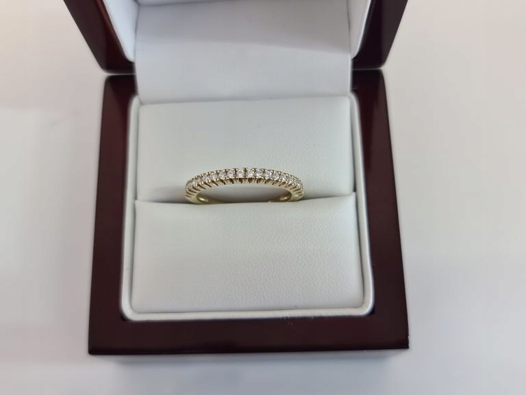 NOVÝ ZLATÝ KRÚŽOK ZIRCONIA PR333 R17 1,81G