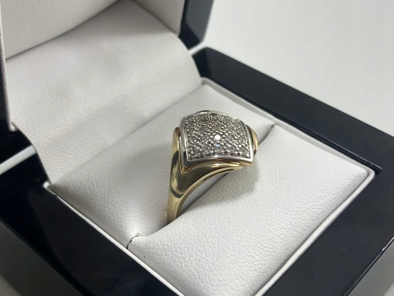 NOVÝ ZLATÝ PRSTEN ZIRCONIA R19 3,45G 8K