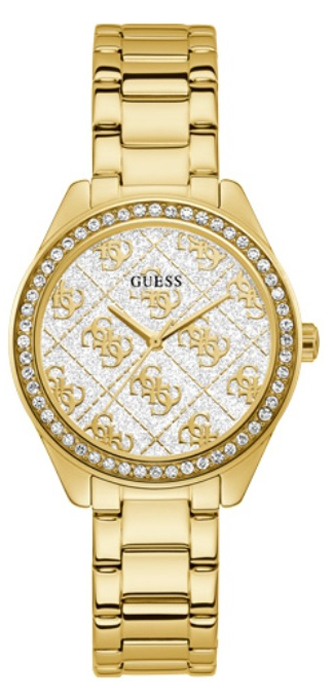 Dámske hodinky -  NOVÉ ZLATÉ HODINKY GUESS SUGAR GW0001L2 GRAVÍROVANIE 24h